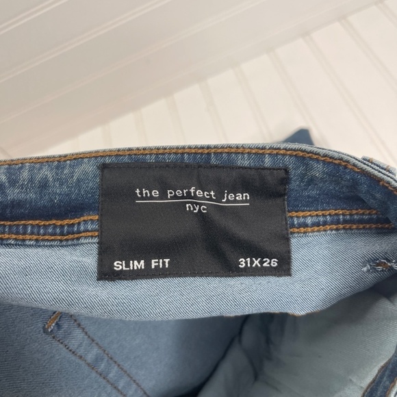 NWT The Perfect Jean 31W X 26L Slim Fit Cowboy Yellow Tint - Picture 8 of 11